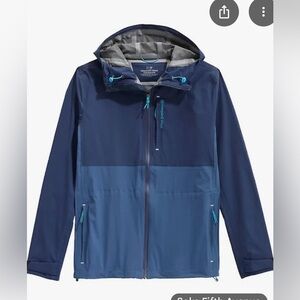 Vineyard Vines On The Go Packable‎ Colorblock Rain Jacket Mens XL